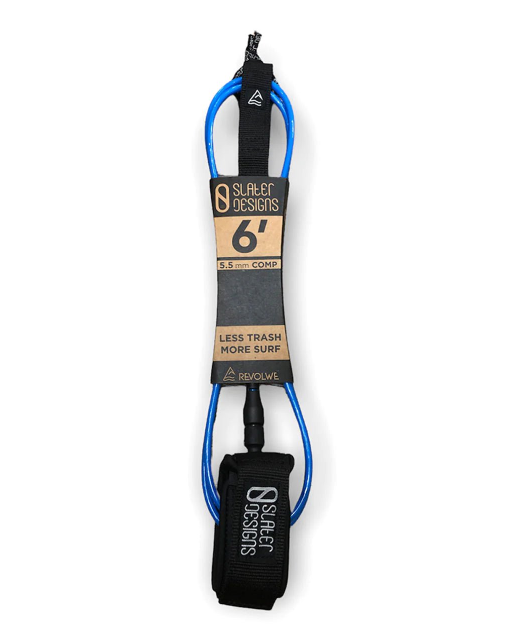 Slater Designs 6'0 Comp Leash (Blue) - KS Boardriders Surf Shop