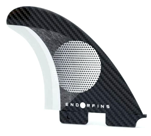 Slater Designs Endorfin FCS 2 Base KS1 3 Fin Set (Black/White) - KS Boardriders Surf Shop