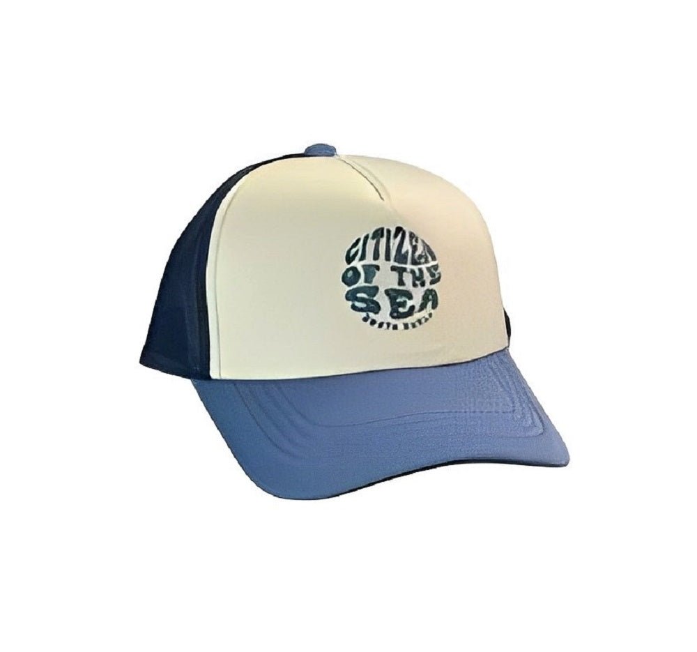South Swell Citizen Trucker Cap (Blue/Cream/Blue) - KS Boardriders Surf Shop