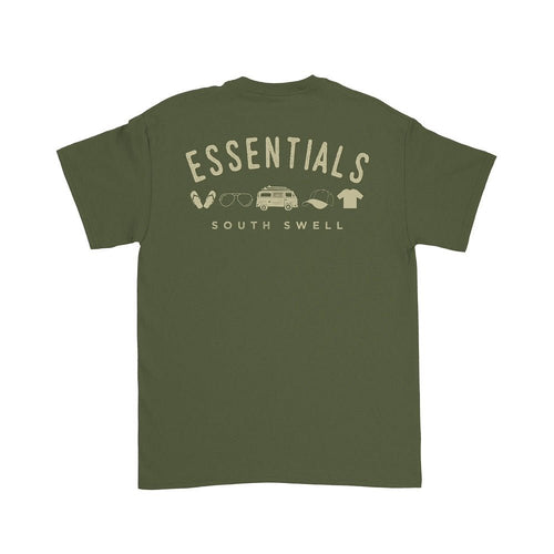 South Swell Essentials Tee (M. Green) - KS Boardriders Surf Shop