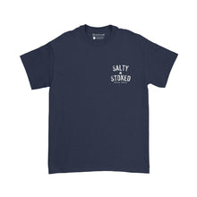 Load image into Gallery viewer, South Swell Salty &amp; Stoked Tee (Navy) - KS Boardriders Surf Shop