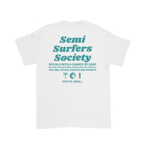 South Swell Semi Surfers Tee (White) - KS Boardriders Surf Shop