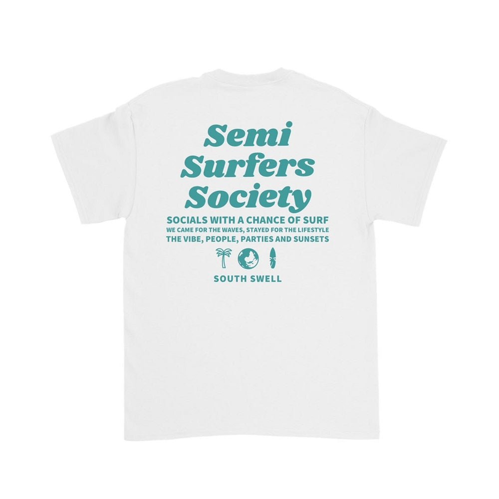 South Swell Semi Surfers Tee (White) - KS Boardriders Surf Shop