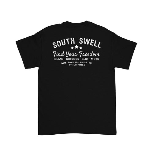 South Swell Surf Moto II Tee (Black) - KS Boardriders Surf Shop