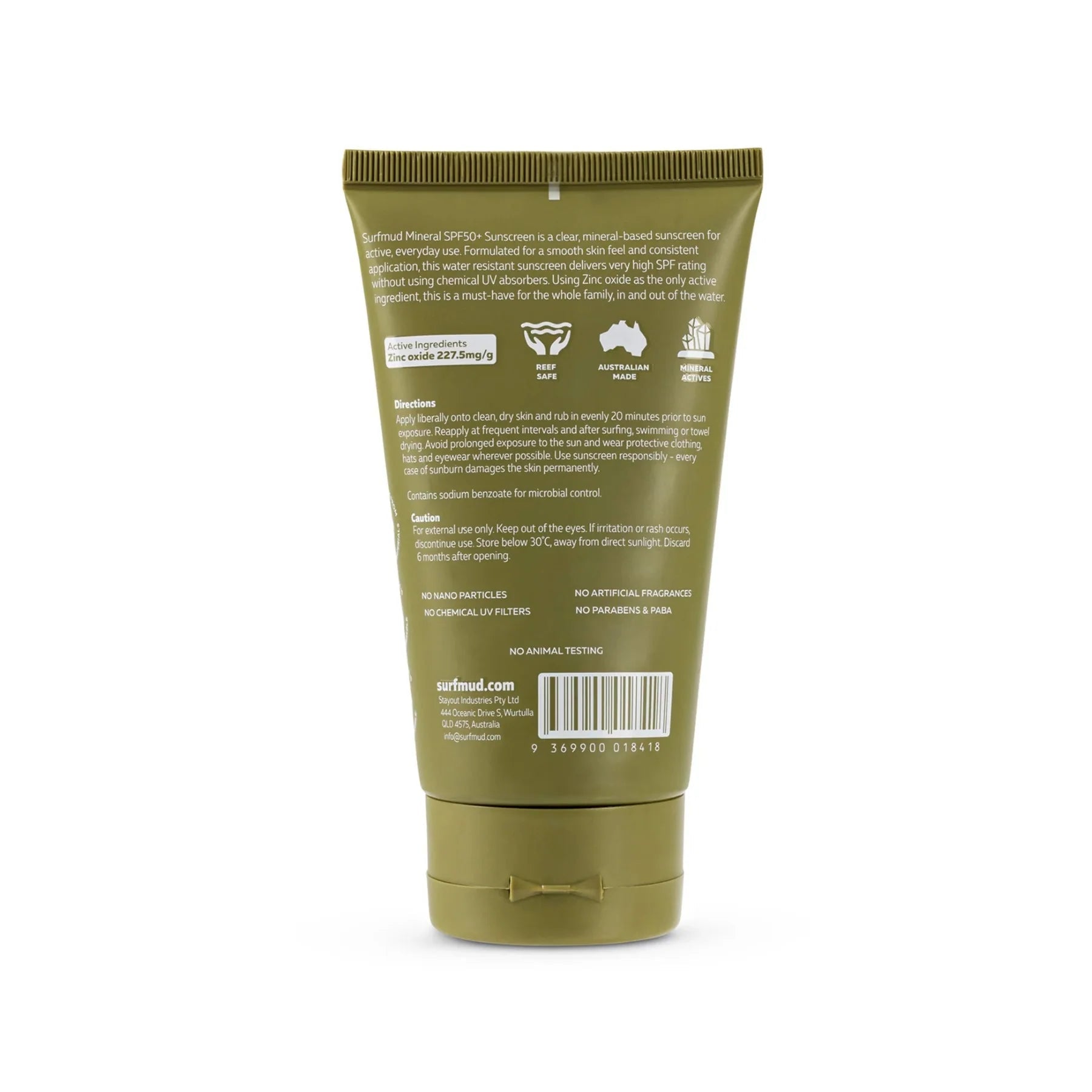Surf Mud Mineral Sunscreen SPF50+ - KS Boardriders Surf Shop