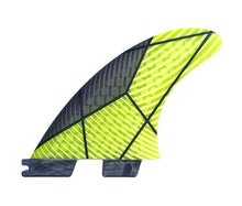 Load image into Gallery viewer, Thruster Fins (Black/Green) - FCS 2 plug - KS Boardriders Surf Shop