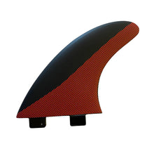 Load image into Gallery viewer, Thruster Fins (Black/Red) - FCS plug - KS Boardriders Surf Shop