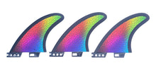 Load image into Gallery viewer, Thruster Fins (Multicolor) - FCS 2 plug - KS Boardriders Surf Shop