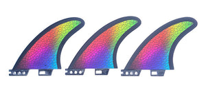 Thruster Fins (Multicolor) - FCS 2 plug - KS Boardriders Surf Shop