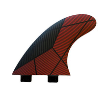 Load image into Gallery viewer, Thruster Fins (Red/Black) - FCS plug - KS Boardriders Surf Shop