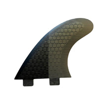 Load image into Gallery viewer, Thruster Fins (Trans/Black) - FCS plug - KS Boardriders Surf Shop