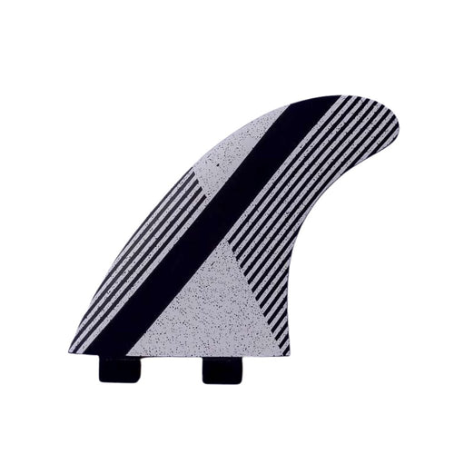 Thruster Large Fin (Monochrome Stripe) - FCS - KS Boardriders Surf Shop