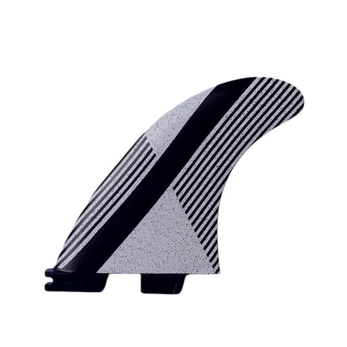Thruster Large Fin (Monochrome Stripe) - FCS II - KS Boardriders Surf Shop