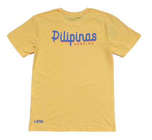 UPSA Pilipinas Surfing Statement Men's Tee (Yellow) - KS Boardriders Surf Shop