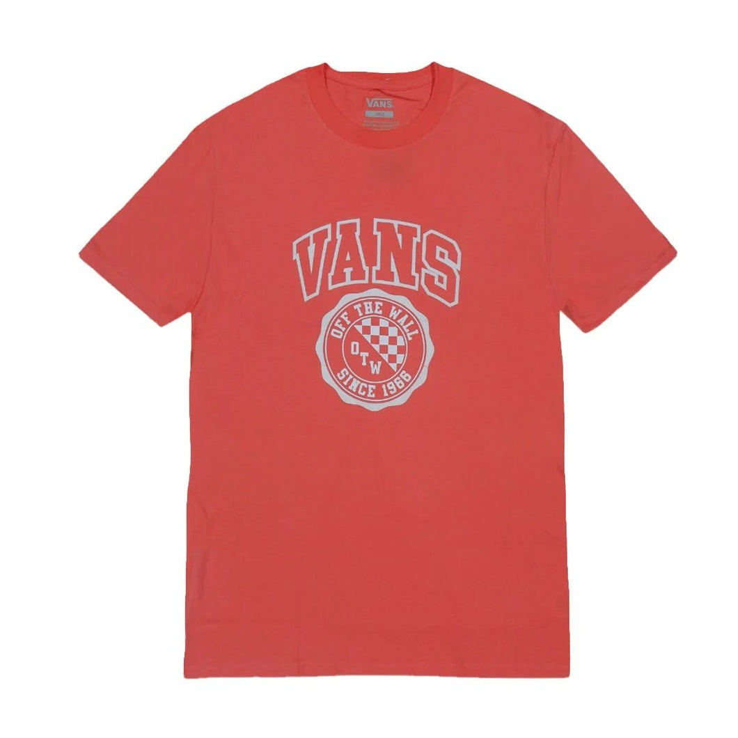Vans AP SchoolDay Logo Tee (Living Coral) - KS Boardriders Surf Shop