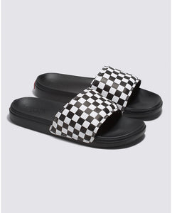 Vans La Costa Slide-On Checkerboard (True White/Black) - KS Boardriders Surf Shop