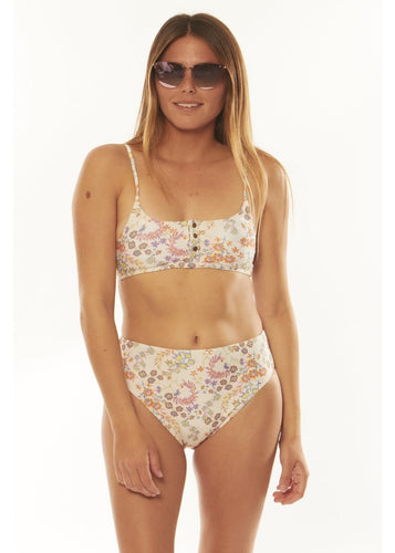 Vine Chasing Waves Bandeau Tops Swim - KS Boardriders Surf Shop