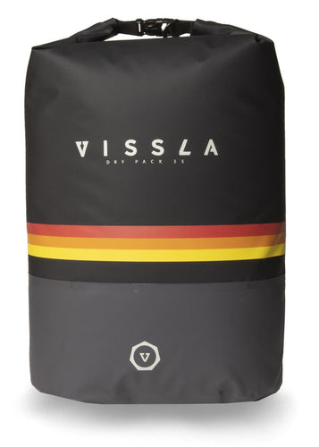 Vissla 7 Seas 35L Dry Backpack (Black 3) - KS Boardriders Surf Shop