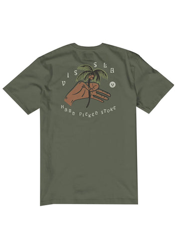Vissla Hand Picked SS Tee (Army) - KS Boardriders Surf Shop