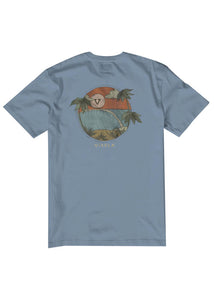 Vissla Hideaway Boys Organic SS Tee (Faded Denim) - KS Boardriders Surf Shop