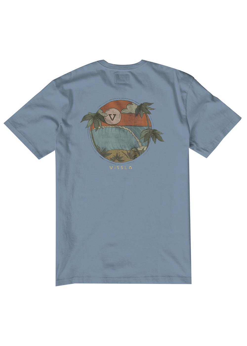 Vissla Hideaway Boys Organic SS Tee (Faded Denim) - KS Boardriders Surf Shop