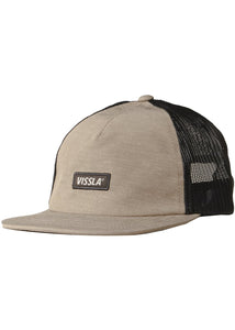 Vissla Lay Day Eco Trucker Hat (Khaki) - KS Boardriders Surf Shop