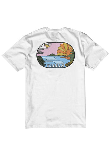 Vissla Portal Organic SS Tee (White) - KS Boardriders Surf Shop