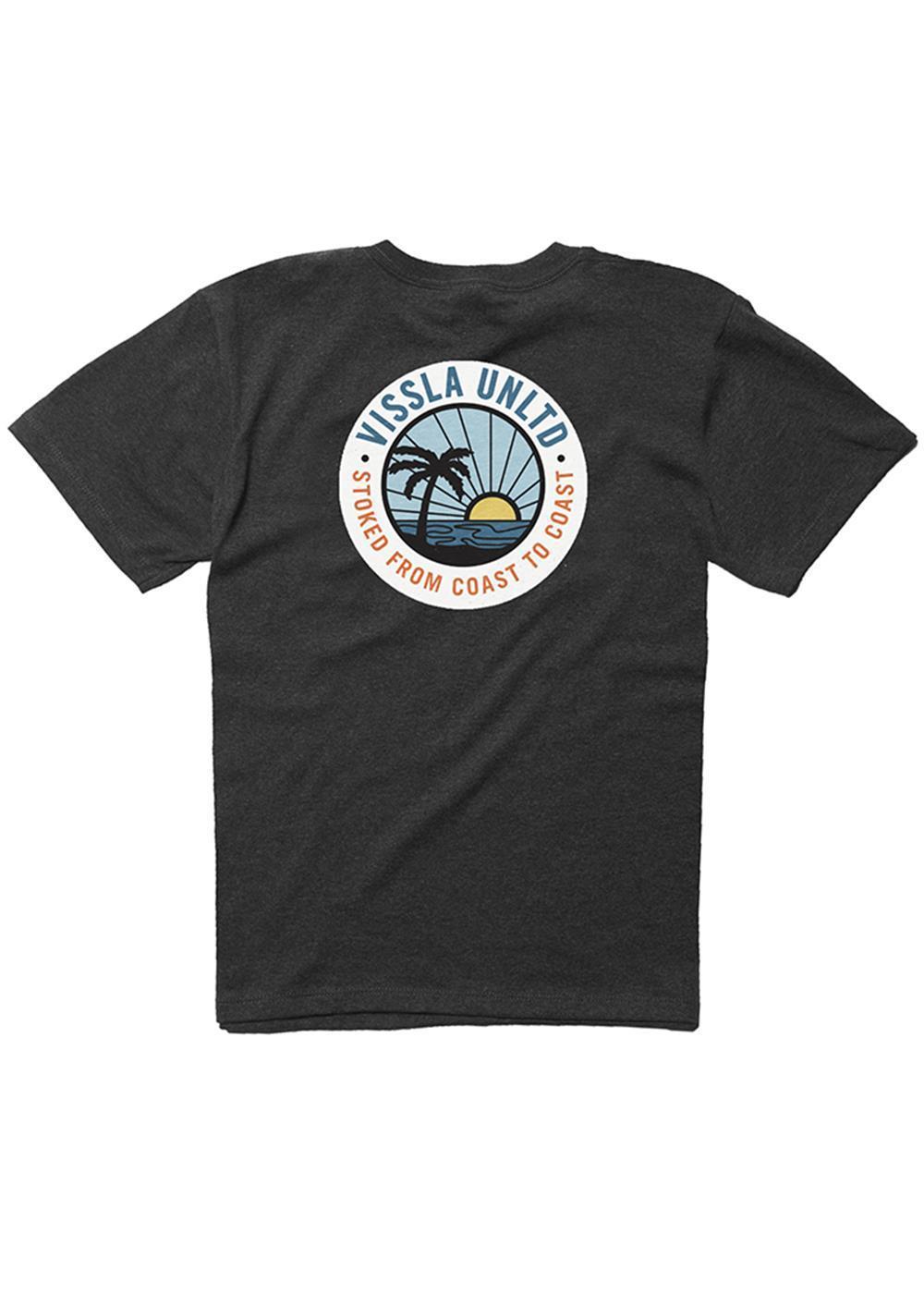 Vissla Sun Down Boys Snow Tee (Black) - KS Boardriders Surf Shop