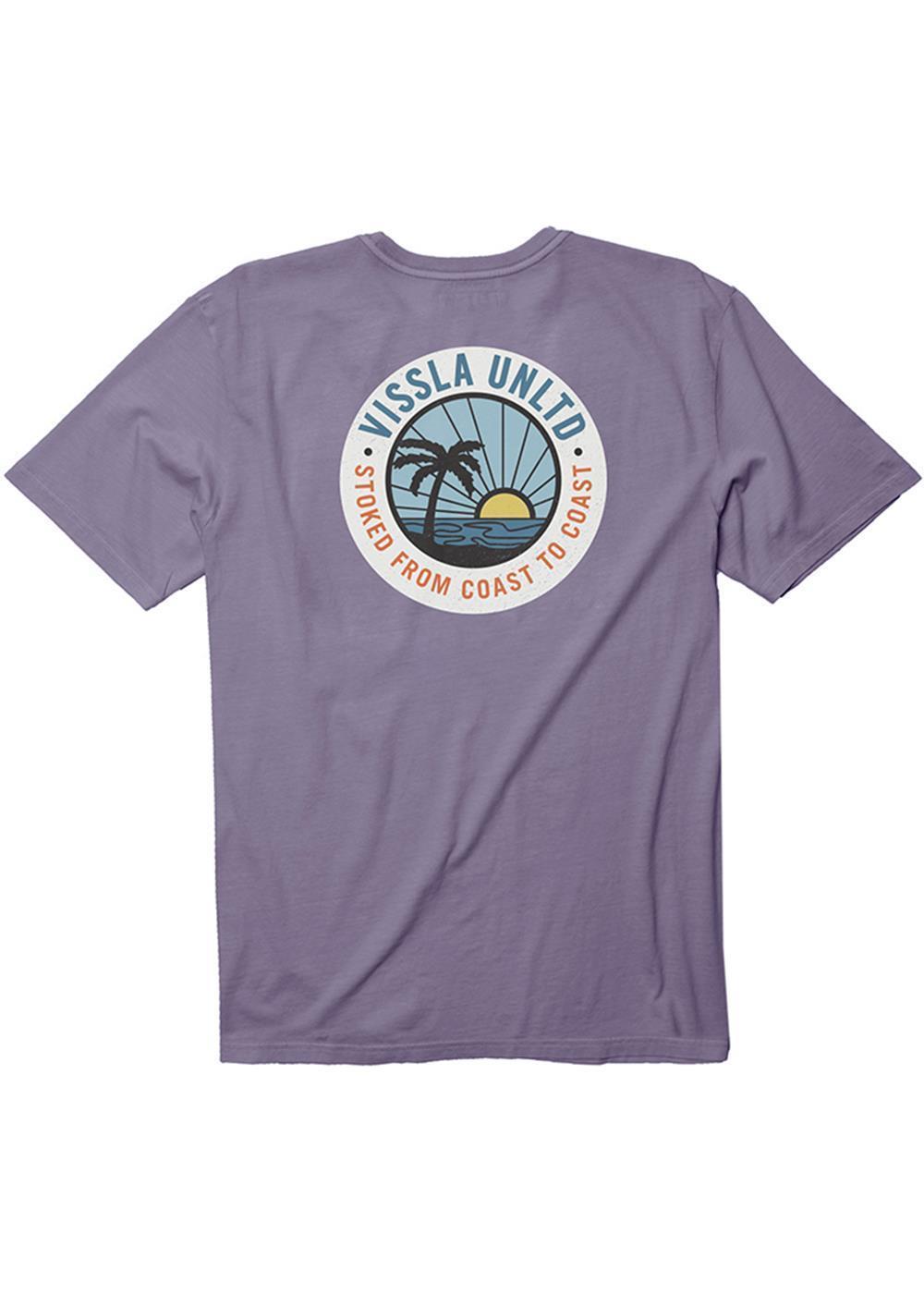 Vissla Sun Down SS Tee (Dusty Lilac) - KS Boardriders Surf Shop