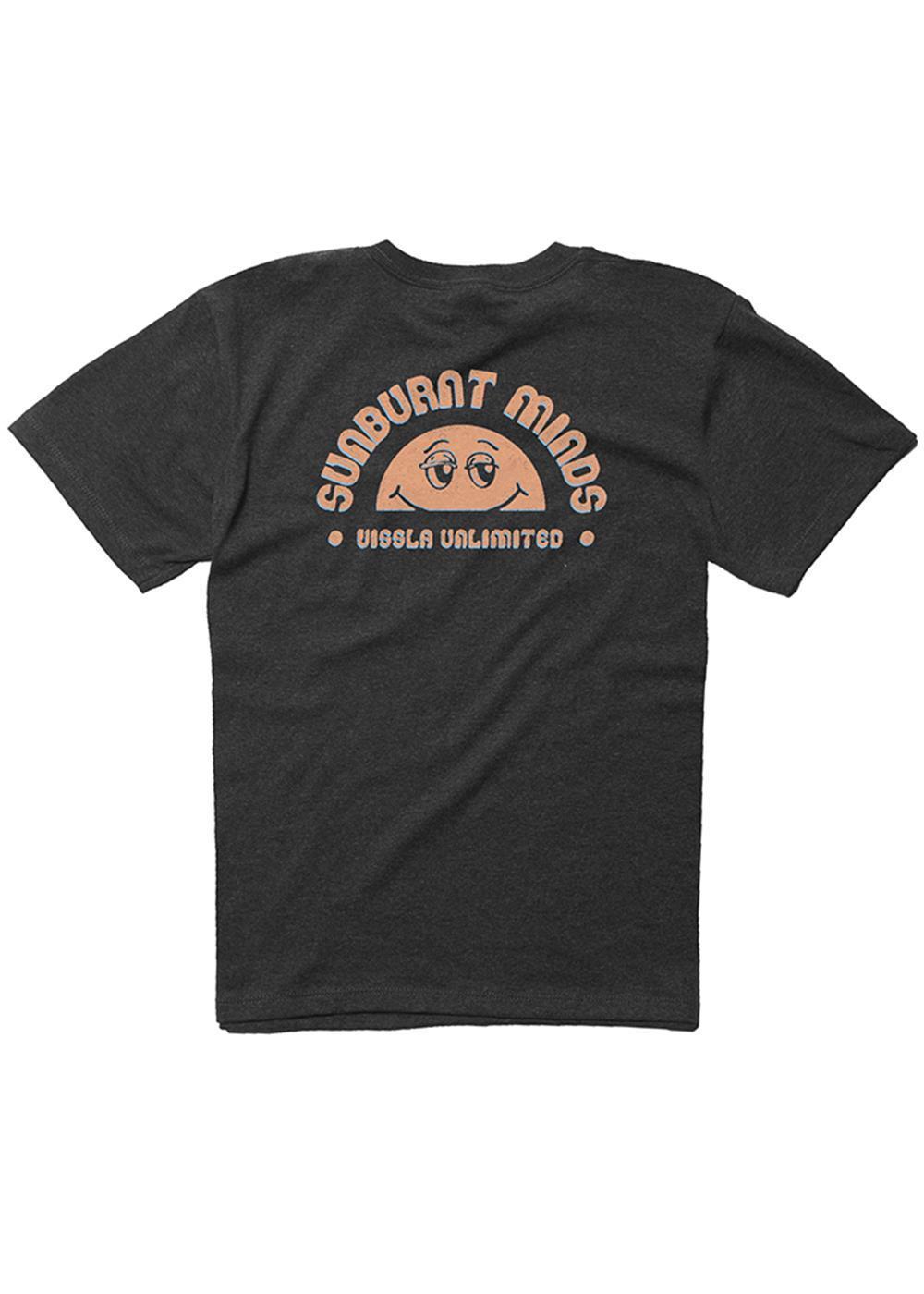 Vissla Sunburnt Minds Boys Tee (Black) - KS Boardriders Surf Shop