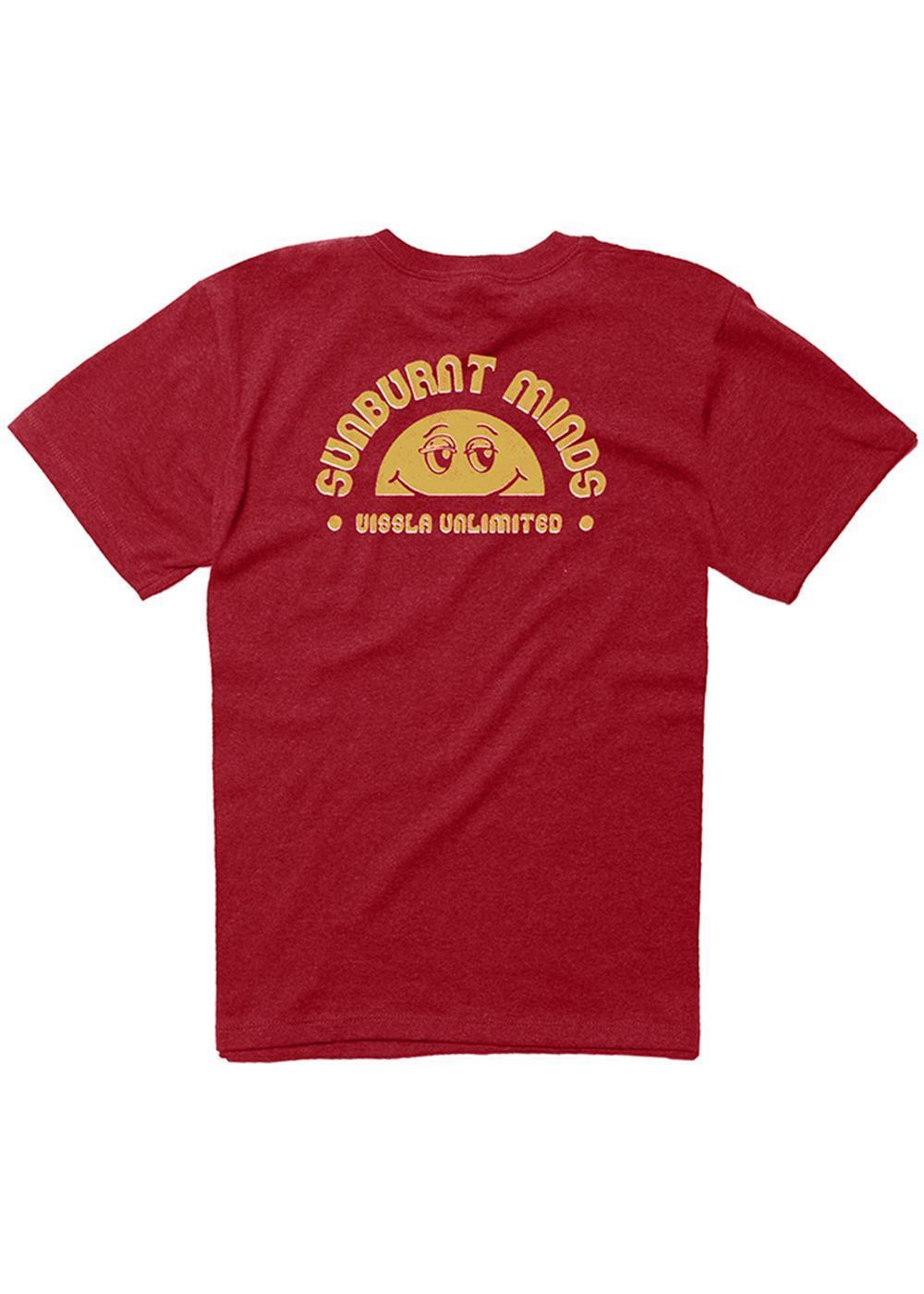Vissla Sunburnt Minds Boys Tee (Rusty Red) - KS Boardriders Surf Shop