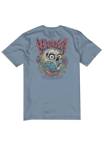 Vissla Swelligans Organic SS Tee (Faded Denim) - KS Boardriders Surf Shop