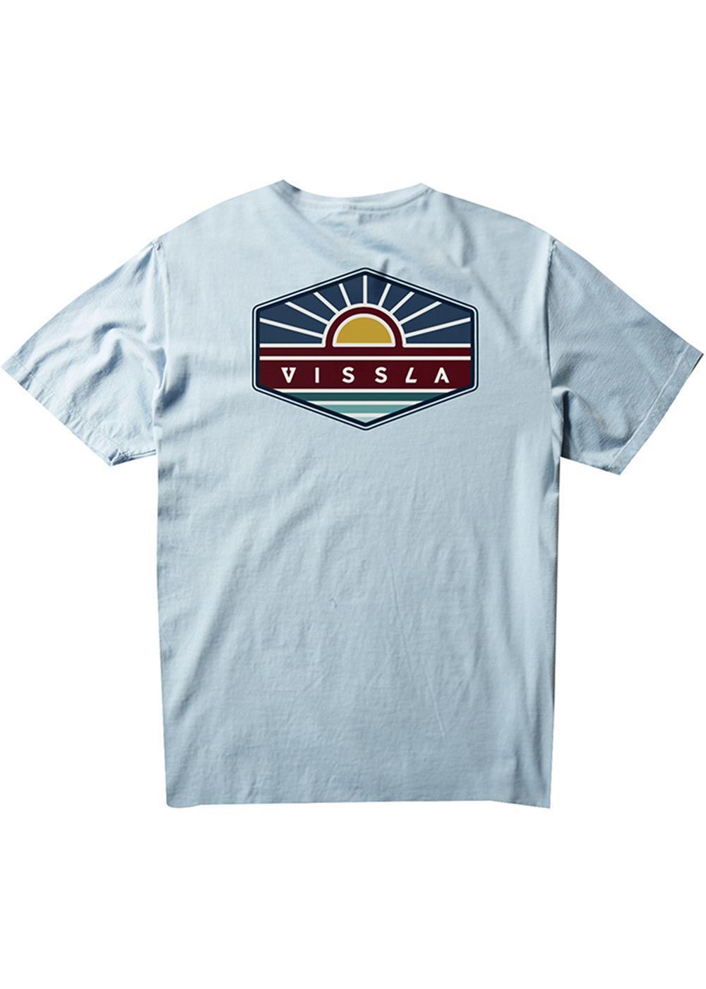 Vissla The Edge Tee (Ice Blue) - KS Boardriders Surf Shop