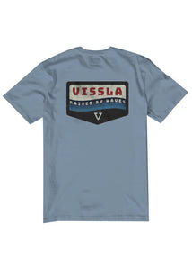 Vissla Wavy Organic SS Tee (Faded Denim) - KS Boardriders Surf Shop