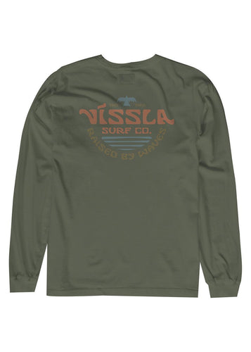 Vissla West Winds LS PKT Tee (Army) - KS Boardriders Surf Shop