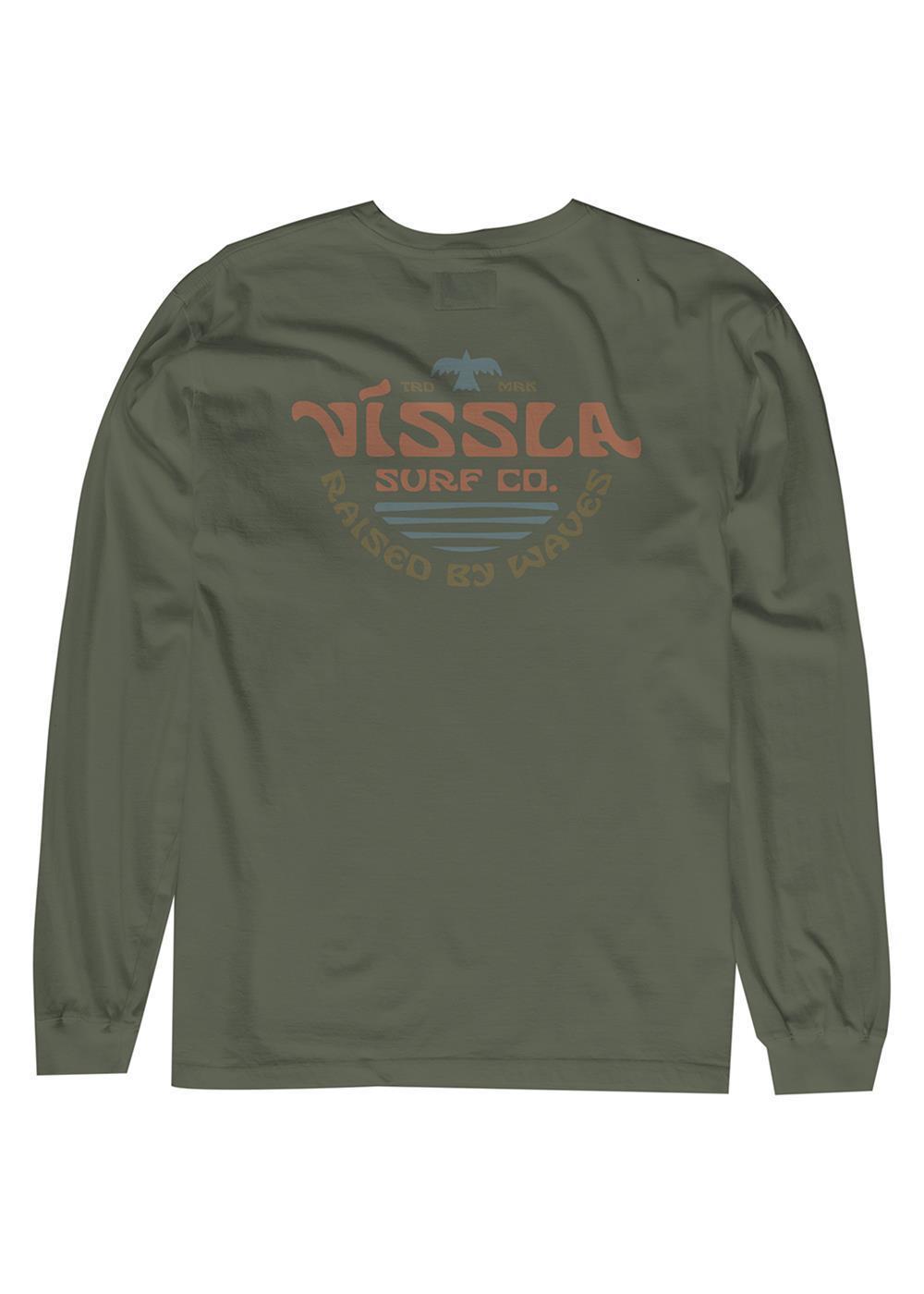 Vissla West Winds LS PKT Tee (Army) - KS Boardriders Surf Shop