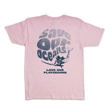 Load image into Gallery viewer, Wave Velocity Save Our Ocean Tee (Pink) - KS Boardriders Surf Shop