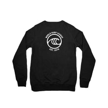 Load image into Gallery viewer, WSL Backside Icon Crew Neck Fleece (Black) - KS Boardriders Surf Shop